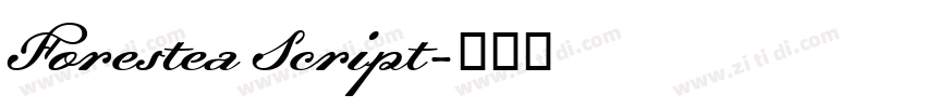 Forestea Script字体转换